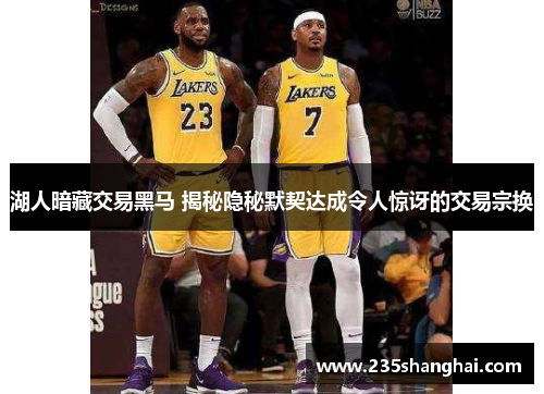 湖人暗藏交易黑马 揭秘隐秘默契达成令人惊讶的交易宗换